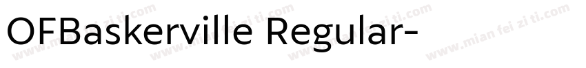 OFBaskerville Regular字体转换